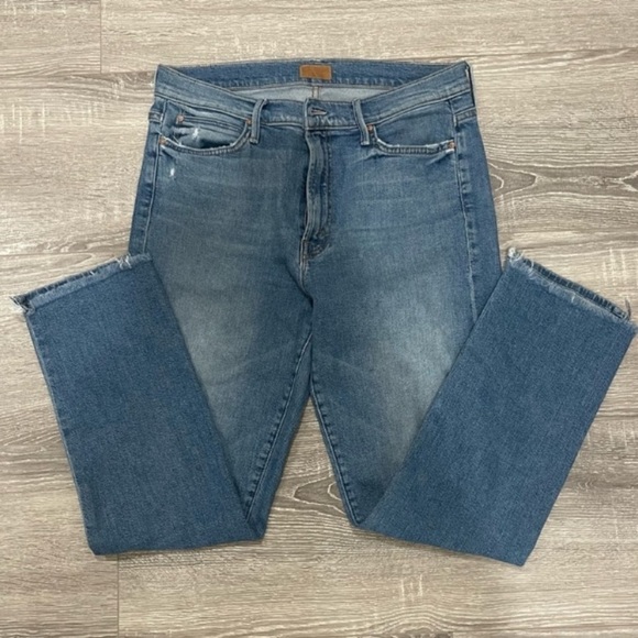 NWOT MOTHER HIGH WAISTED RASCAL ANKLE in LOVE GUN SZ 27 - Picture 4 of 11